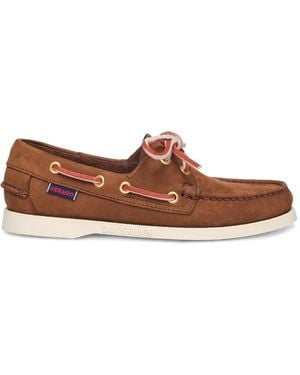 Sebago Docksides Portland Nubuck Loafers - Brown
