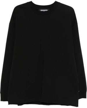 Patrizia Pepe Cotton Sweatshirt - Black