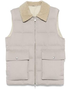 Eleventy Quilted Gilet - Grey