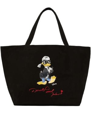Karl Lagerfeld X Disney Cotton Tote Bag - Black