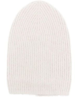 Uma Wang Ribbed Beanie - White