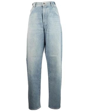 Pence Elasticated-Waist Jeans - Blue