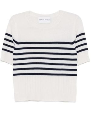 EMERSON RENALDI Camiseta A Rayas - Blanco