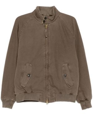 Baracuta Bomber Con Zip - Marrone