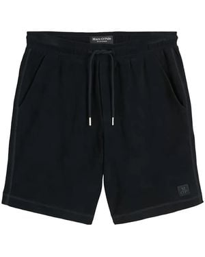 Marc O' Polo Drawstring Cotton Shorts - Black