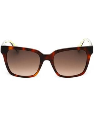 Kate Spade Harlow Rectangle-Frame Sunglasses - Brown