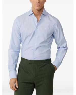 Hackett Tailored-Fit Textured Shirt - Blue