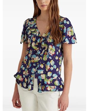 Ralph Lauren Floral-Print Shirt - Blue