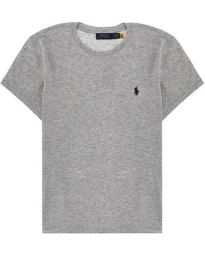 Polo Ralph Lauren Logo-Embroidered T-Shirt - Grey