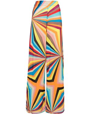 Alice + Olivia Athena Wide-Leg Trousers - Orange
