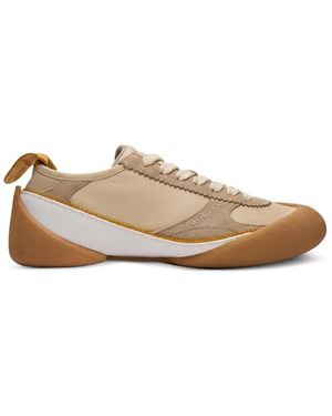 McQueen Flexion Panelled Trainers - White