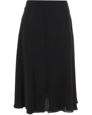 Valentino Garavani Front-Slit Midi Skirt - Black