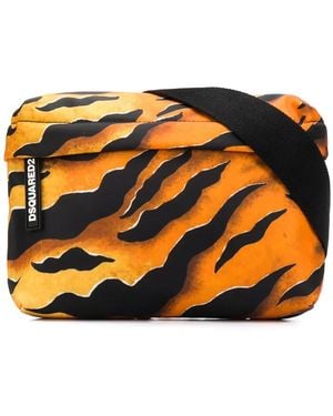 DSquared² Sac Banane À Imprimé Tigre - Orange