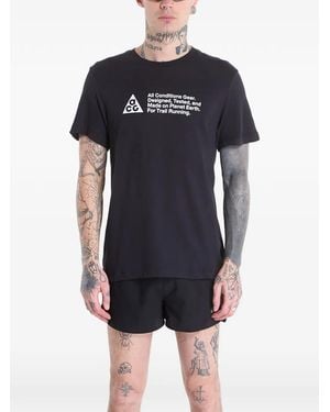 Nike Acg Logo-Print T-Shirt - Blue