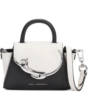 KARL LAGERFELD Nano Ikon Choupette Tote Bag - Black