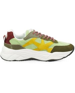 Scotch & Soda Zapatillas Gruesas Con Paneles - Amarillo