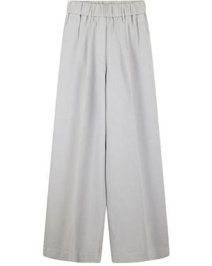 Forte Forte Pantalon À Taille Élastiquée - Gris