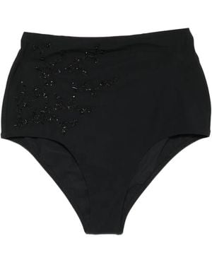 Maryan Mehlhorn Beaded Bikini Bottoms - Black