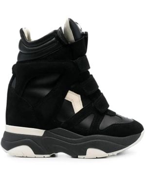 Isabel Marant Balskee Touch-Strap Sneakers - Black