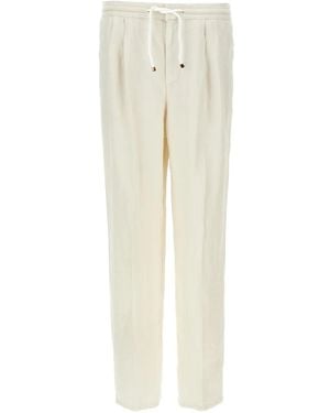 Brunello Cucinelli Linen Trousers - Natural