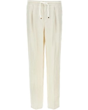 Brunello Cucinelli リネン パンツ - ナチュラル