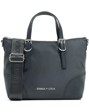 Bimba Y Lola Medium Panelled Tote Bag - Black