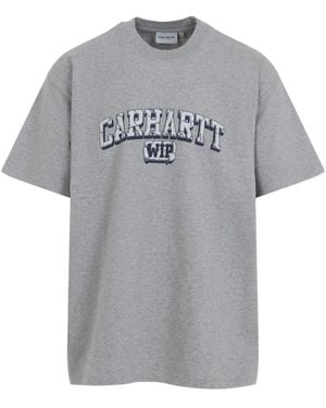 Carhartt S/S Heavy Duty logo T-shirt - Gris