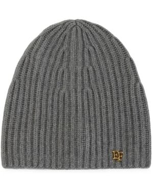 Elisabetta Franchi Bonnet En Cachemire - Grey