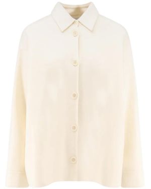 Aspesi Button-Up Shirt Jacket - White