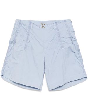 Kolor Tape-Detail Shorts - Blue