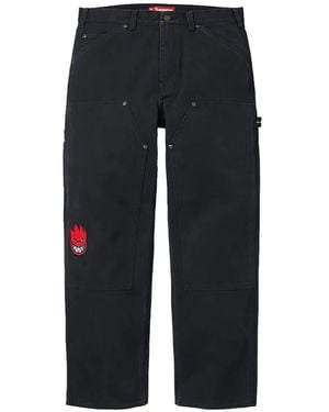 Supreme X Spitfire Double Knee Painter Pants - Blue