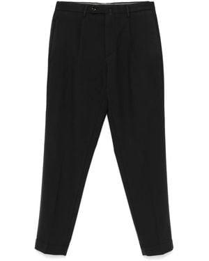 Dell'Oglio Pleated Tailored Trousers - Black
