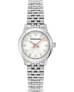 Ferragamo Duo 28Mm Watch - White