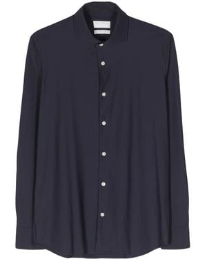 Dell'Oglio Classic-Collar Buttoned Shirt - Blue