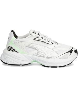 PUMA Lace-Up Low-Top Trainers - White