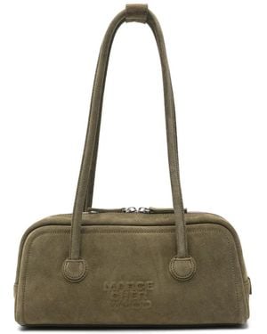 Marge Sherwood Logo-Embossed Suede Tote Bag - Green