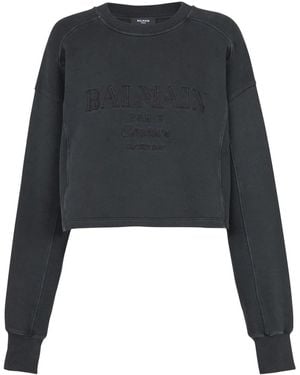 Balmain ロゴ スウェットシャツ - ブラック