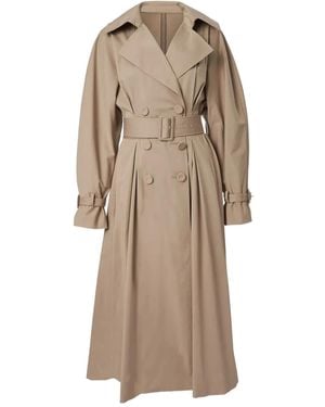 Carolina Herrera Belted Trench Coat - Natural