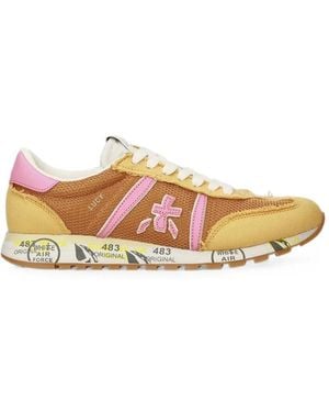 Premiata Lucy Panelled Trainers - White