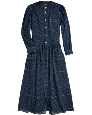 RRL Mara Midi Dress - Blue