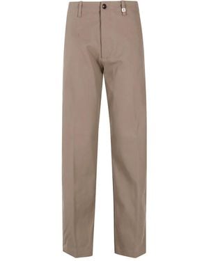 Myths Button Trousers - Grey