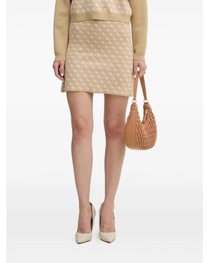 Guess Aubrey Wool Mini Skirt - Natural