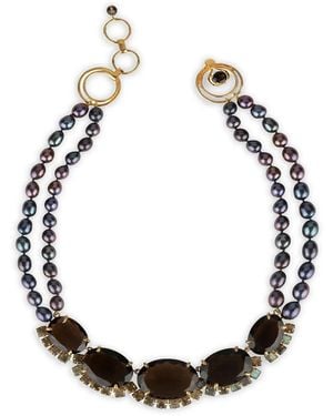 Bounkit Pearl Necklace - Grey