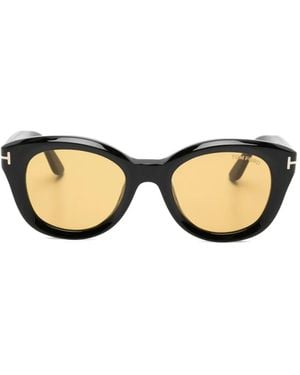 Tom Ford Nika-02 Cat-Eye Sunglasses - Black