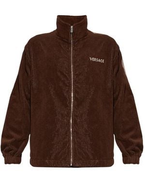 Versace Veste Zippée À Imprimé Medusa - Brown