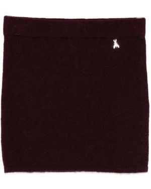 Patrizia Pepe Knitted Mini Skirt - Purple