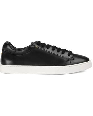 Doucal's Leather Trainers - Black