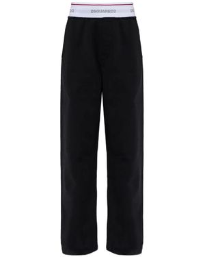 DSquared² Logo-Waistband Sweatpants - Black