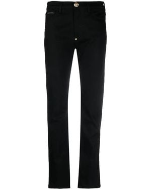 Philipp Plein Straight-Leg Regular-Fit Jeans - Black