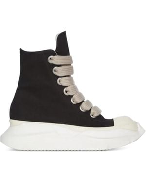 Rick Owens Concordians Jumbolace Abstract Eyelet Lace-Up Sneakers - Black